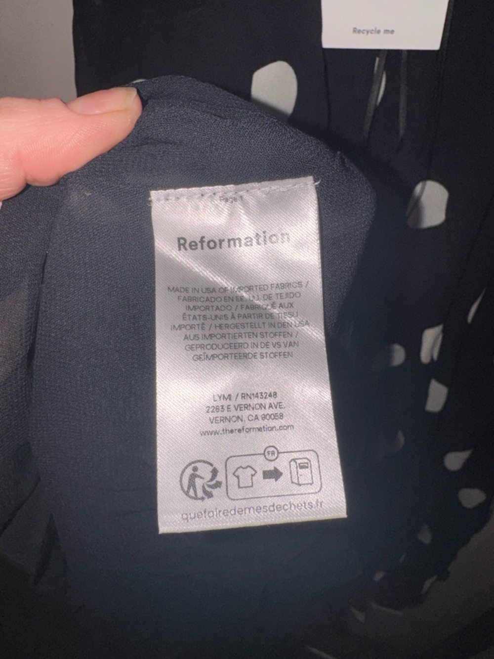 Reformation Moon Dot Midi Slip Fredo Dress, size 8, NWT - Picture 11 of 16